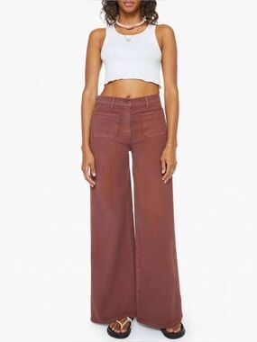Mother Patch Pocket Undercover Sneak—Wash Cats & Dogs Friar Brown—NWT—Size 28